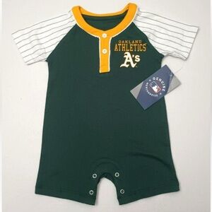 MLB Bodysuit One Piece Romper Infants 3M Oakland A's Athletics - New with tags